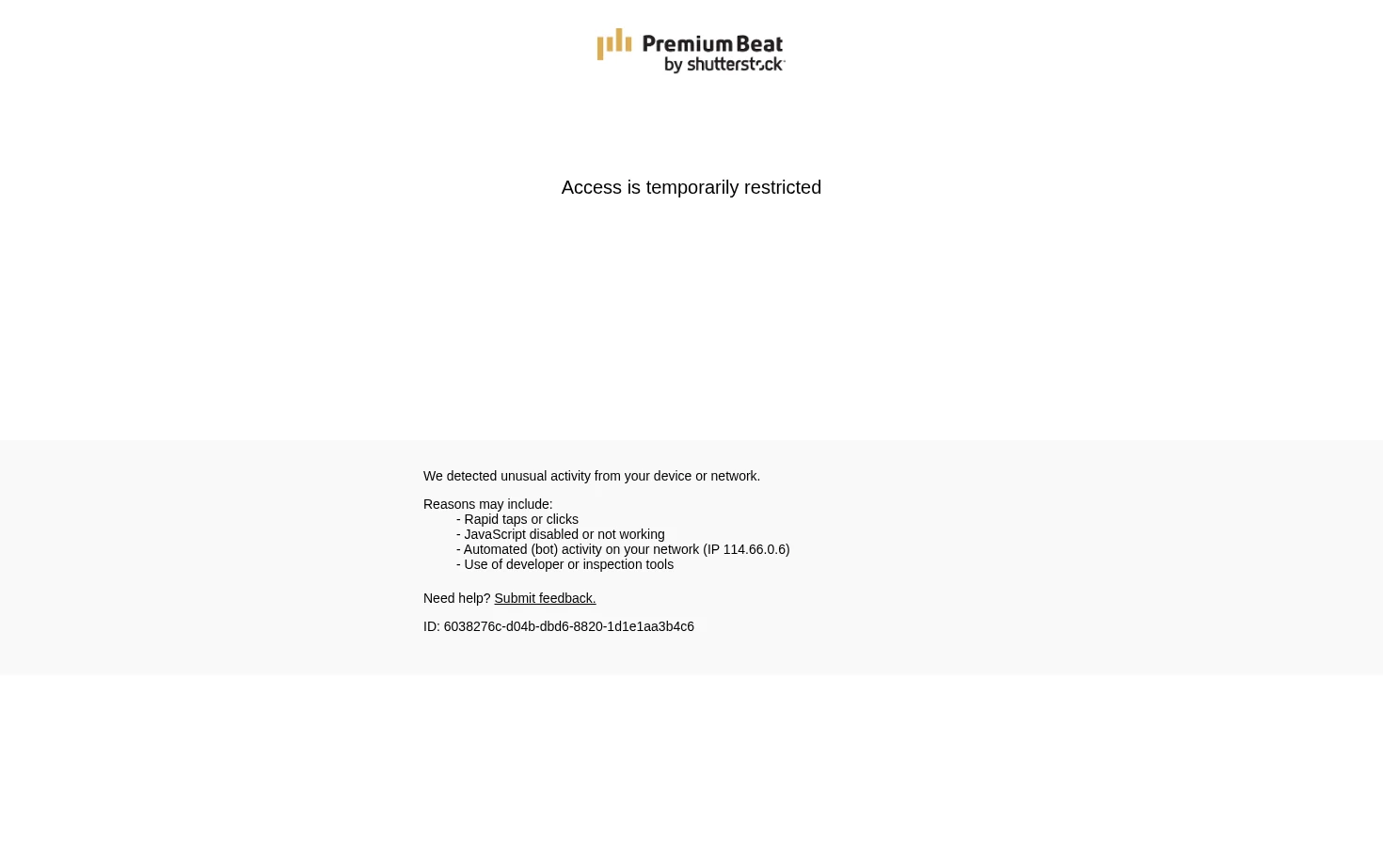 PremiumBeat 页面快照